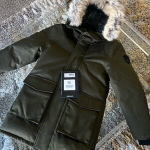 NEW with Tags Kids Nobis Olive Green Puffer/Parka Coat - Kids Size 6